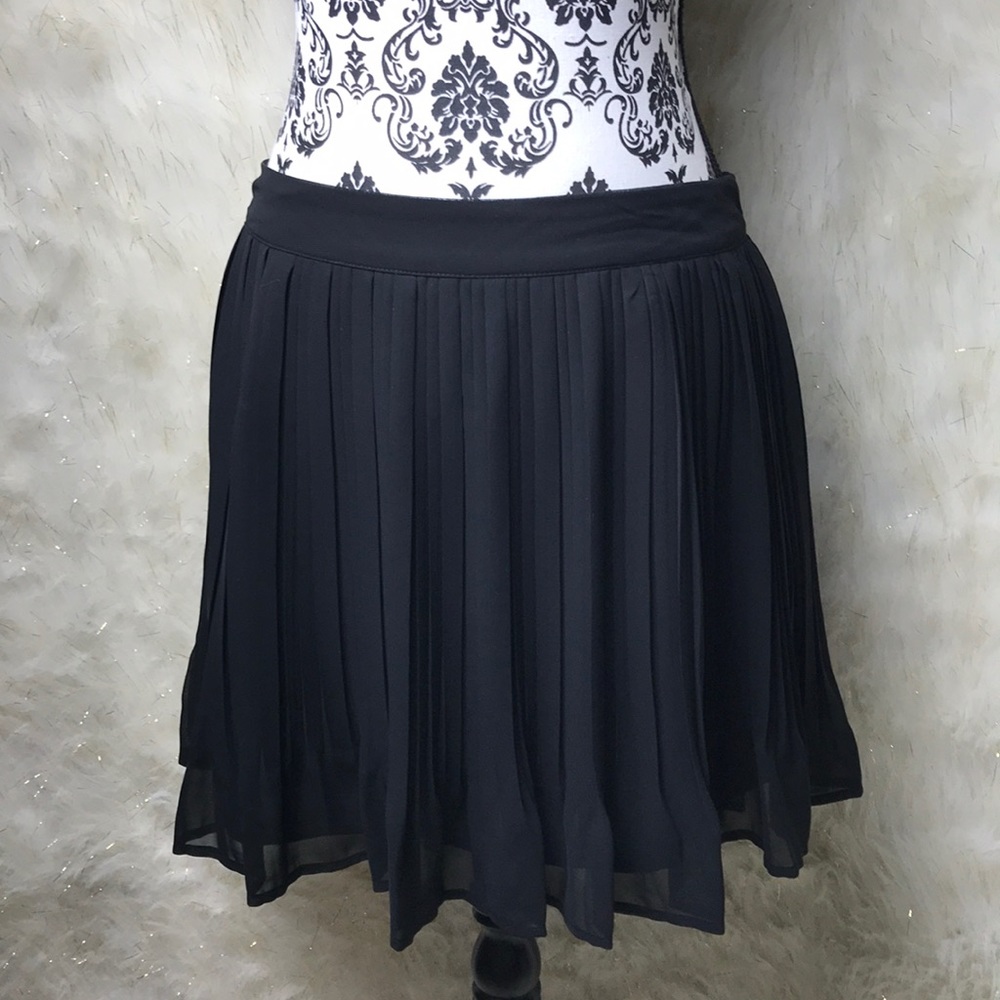 Candies Black Tiny pleat Skirt